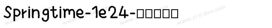 Springtime-1e24字体转换