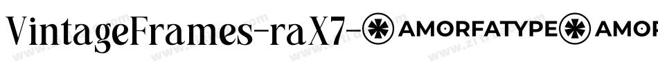 VintageFrames-raX7字体转换