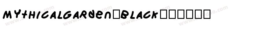 MythicalGarden-Black字体转换