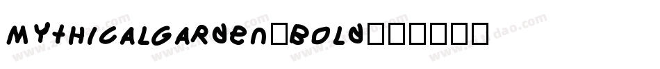 MythicalGarden-Bold字体转换