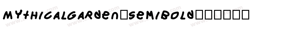 MythicalGarden-SemiBold字体转换