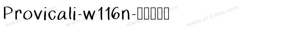 Provicali-w116n字体转换