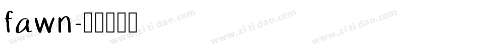 fawn字体转换