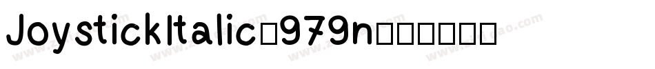 JoystickItalic-979n字体转换