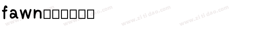 fawn字体转换