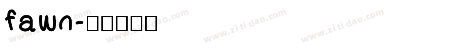 fawn字体转换