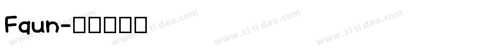 Faun字体转换