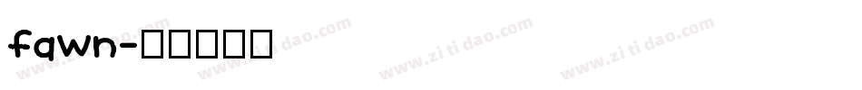 fawn字体转换