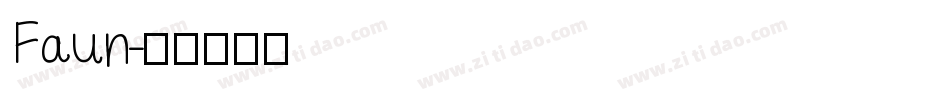 Faun字体转换