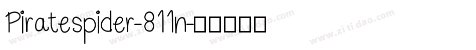 Piratespider-811n字体转换
