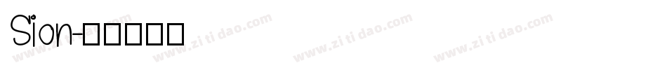 Sion字体转换