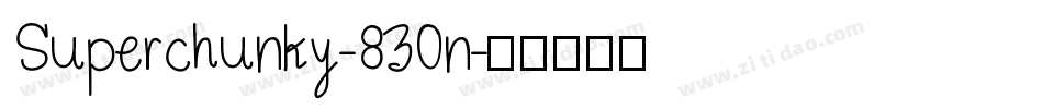Superchunky-830n字体转换