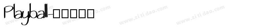 Playball字体转换