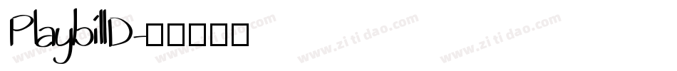 PlaybillD字体转换