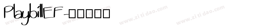 PlaybillEF字体转换