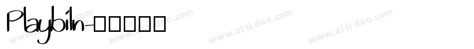 Playbiln字体转换