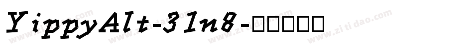 YippyAlt-31n8字体转换