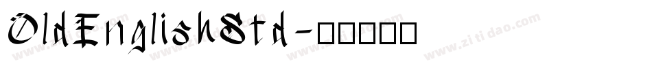 OldEnglishStd字体转换