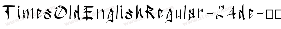 TimesOldEnglishRegular-24de字体转换