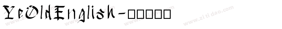 YeOldEnglish字体转换
