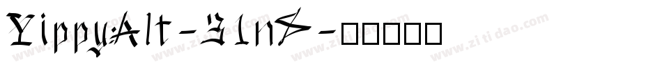 YippyAlt-31n8字体转换