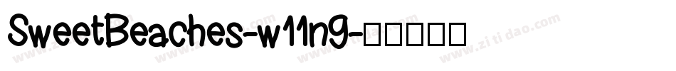 SweetBeaches-w11n9字体转换