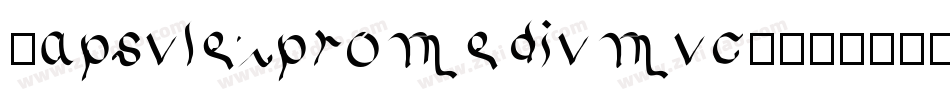 Capsulexpromediumuc-DA20字体转换