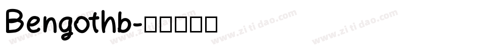Bengothb字体转换