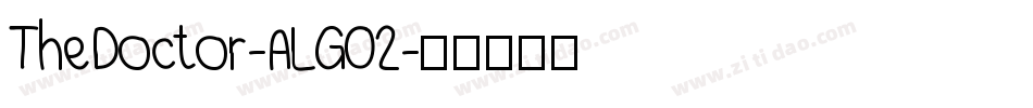 TheDoctor-ALG02字体转换