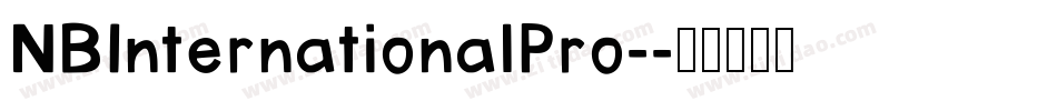 NBInternationalPro-字体转换