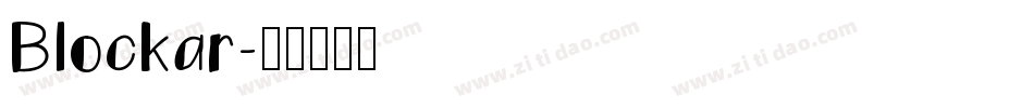 Blockar字体转换