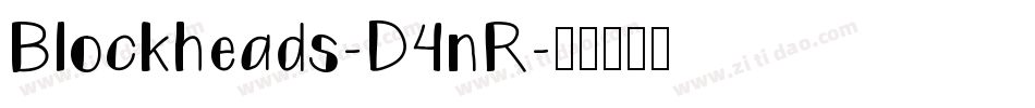 Blockheads-D4nR字体转换