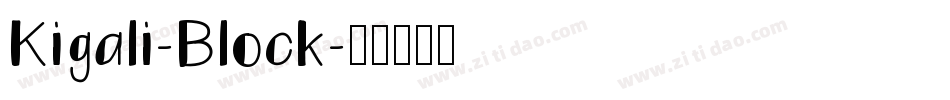 Kigali-Block字体转换