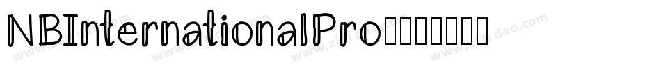 NBInternationalPro-字体转换