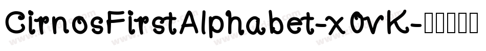 CirnosFirstAlphabet-x0vK字体转换
