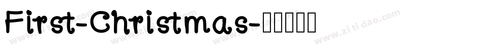 First-Christmas字体转换