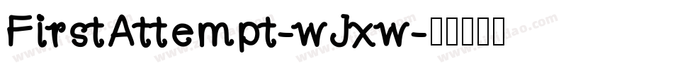 FirstAttempt-wJxw字体转换