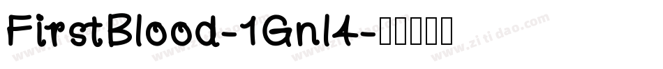 FirstBlood-1Gnl4字体转换