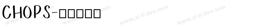 CHOPS字体转换