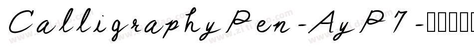 CalligraphyPen-AyP7字体转换