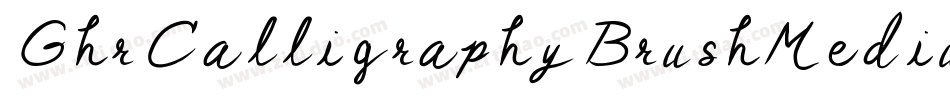 GhrCalligraphyBrushMedium-Vn3x字体转换