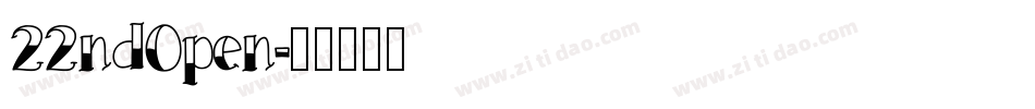 22ndOpen字体转换