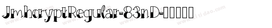 JmhcryptRegular-83nD字体转换