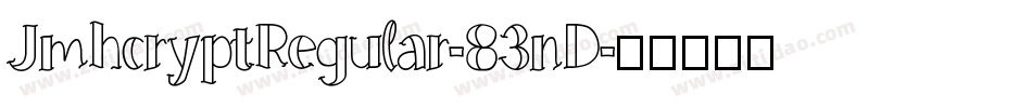 JmhcryptRegular-83nD字体转换