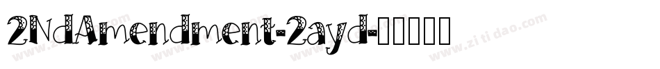 2NdAmendment-2ayd字体转换