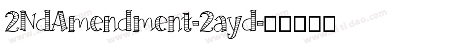 2NdAmendment-2ayd字体转换