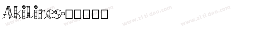 AkiLines字体转换