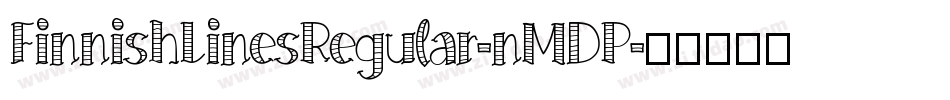 FinnishLinesRegular-nMDP字体转换