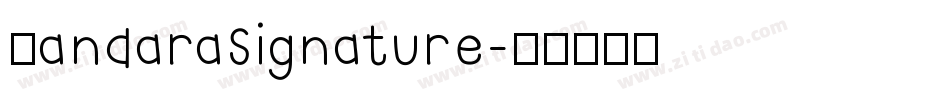 BandaraSignature字体转换