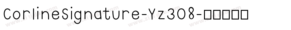 CorlineSignature-Yz3O8字体转换